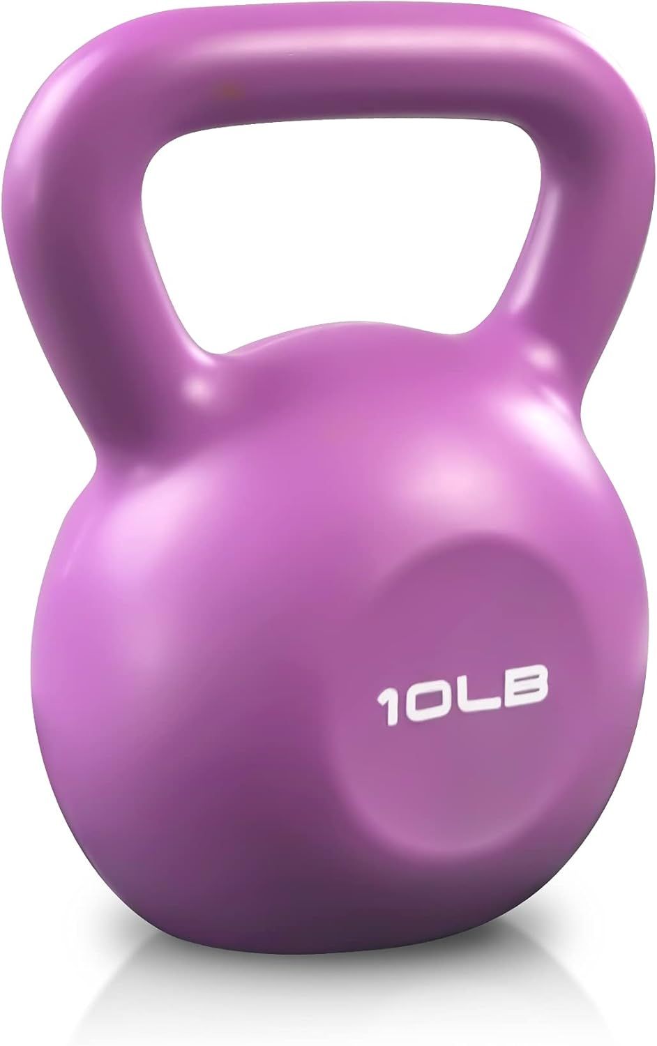 10lbs Kettlebell, Strength Training Kettlebells Weight for Women, Vinyl Coated Kettle Bell for Home Gym Workout Weight Lifting Equipment, Comfortable Grip Wide Handle Weights