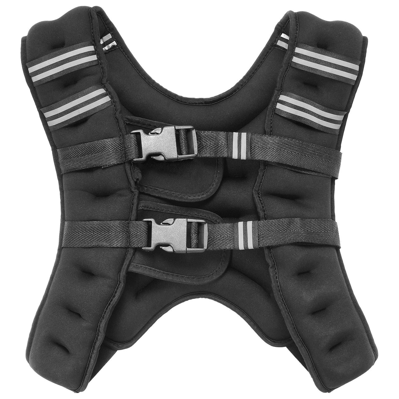 Weighted Vest, 16 lbs Weight Vest with Reflective Stripe, Adjustable Buckle Body Weight Vest for Men Women, Workout Equipment for Strength Training, Running, Jogging, Fitness, and Weight Loss