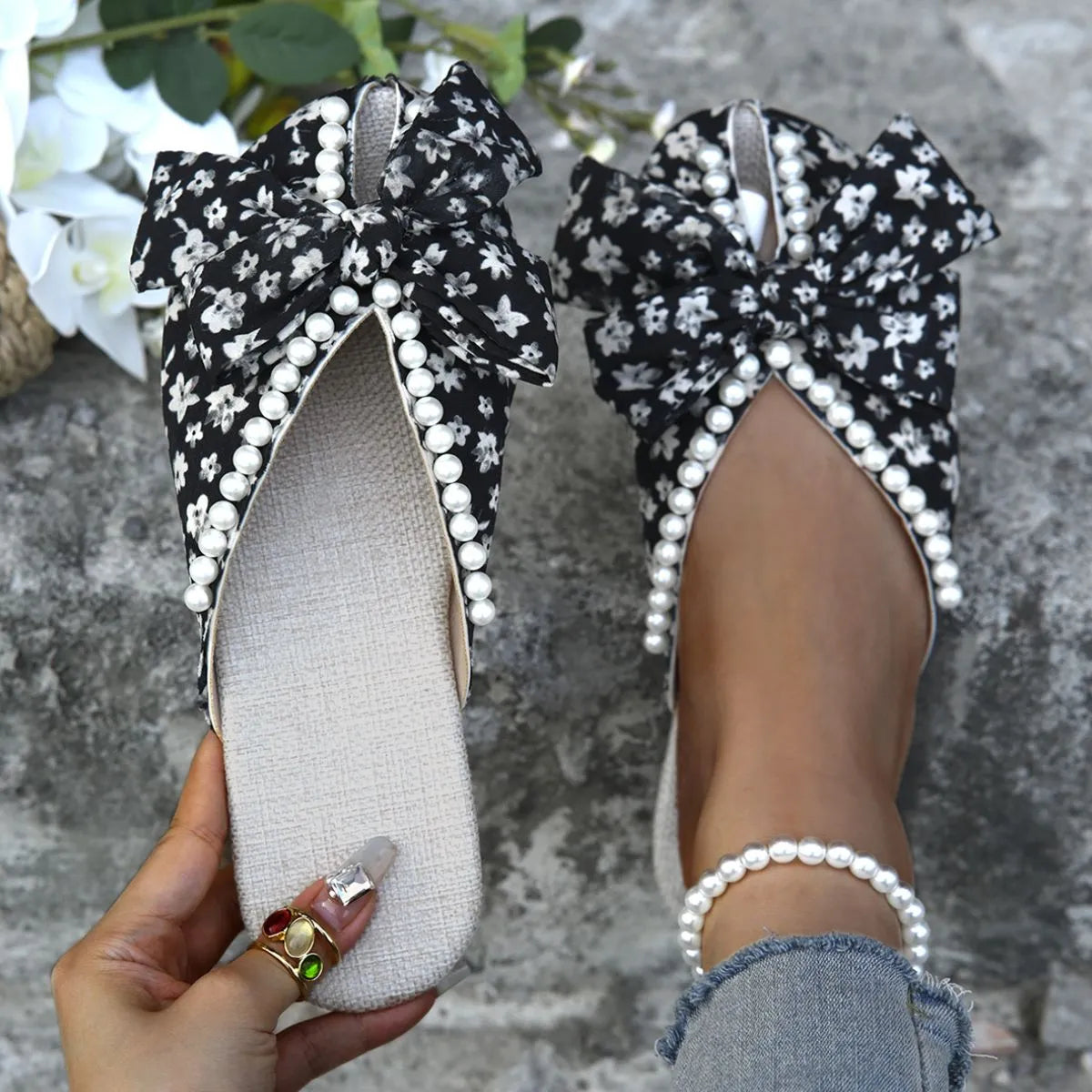 Round Toe Flats Sandals