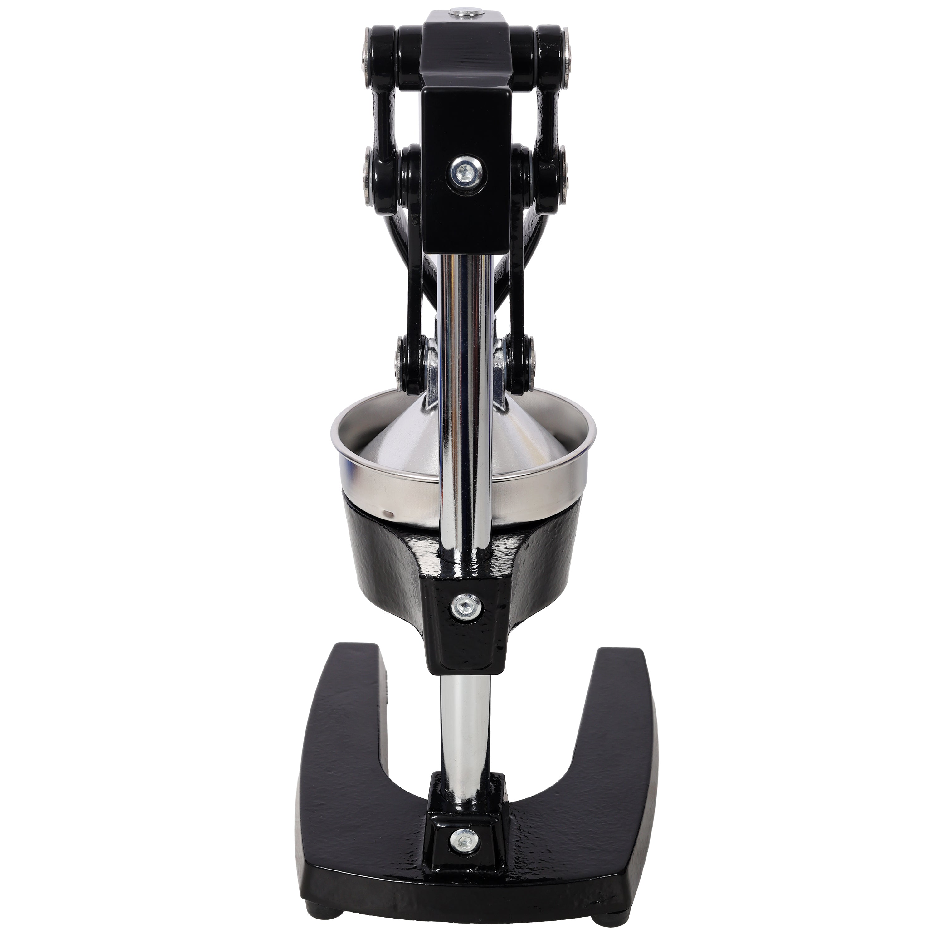 Cast Iron Citrus Juicer , Extra-Large Commercial Grade Manual Hand Press , Heavy Duty Countertop Squeezer for Fresh Orange Juice,Black Color