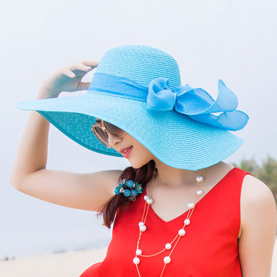 Beach Hat With Large Foldable Rim