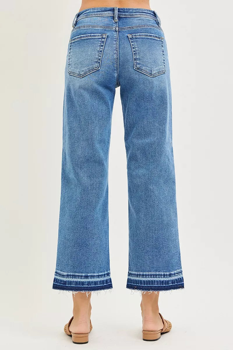 RISEN Full Size Slouchy Cropped  Boyfriend Jeans Plus Size