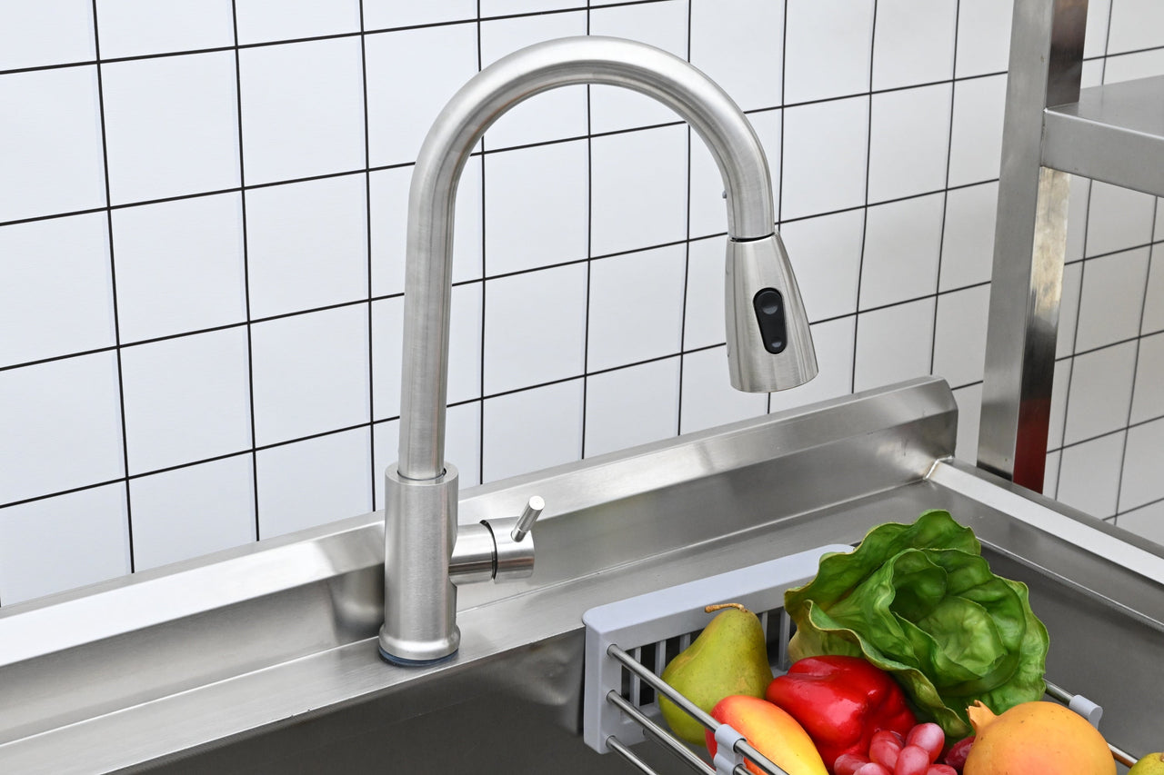 Stainless Steel Utility Sink, Freestanding Sink 1
