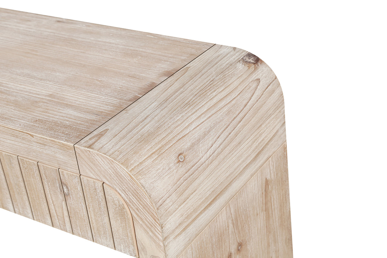 59'' Vintage Crafted Entryway Table,Two Hidden Handle Drawers,Farmhouse Console Table ,Easy Assembly,for Entrance & Dinning Room & Living Room & Hallway (Natural Wood)