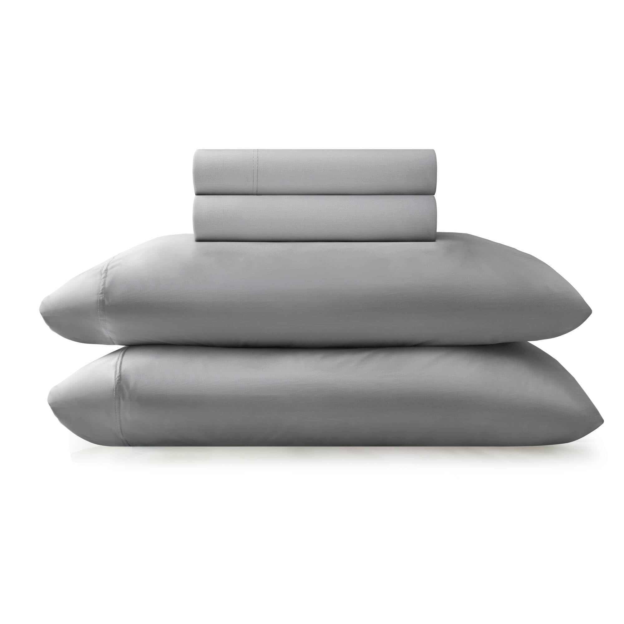 4-Piece King Stretch Jersey Sheet Set,Grey