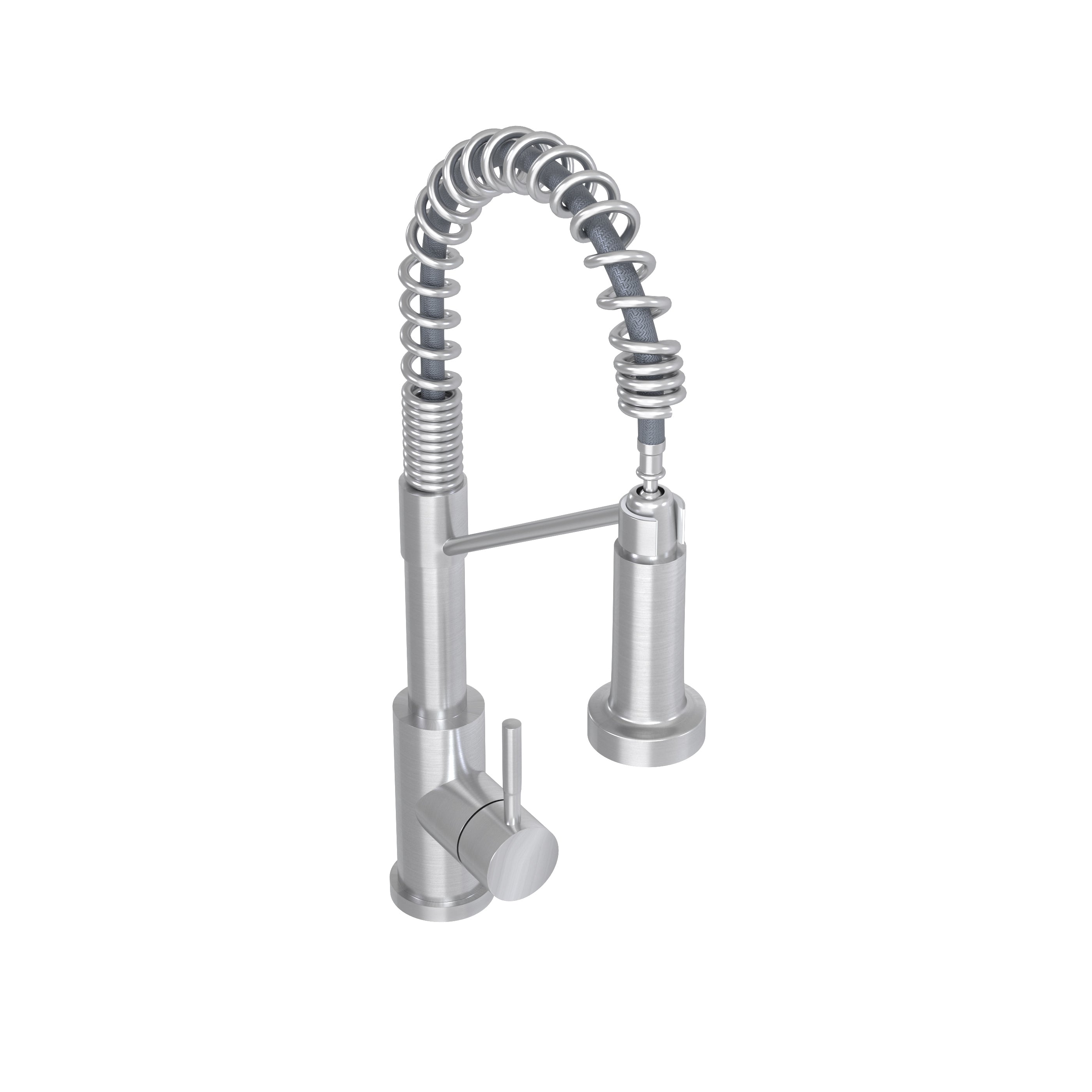 Bothwa Home CUPC Certified 19' Single Handle Kitchen Faucet (Brushed Nickel Finish)