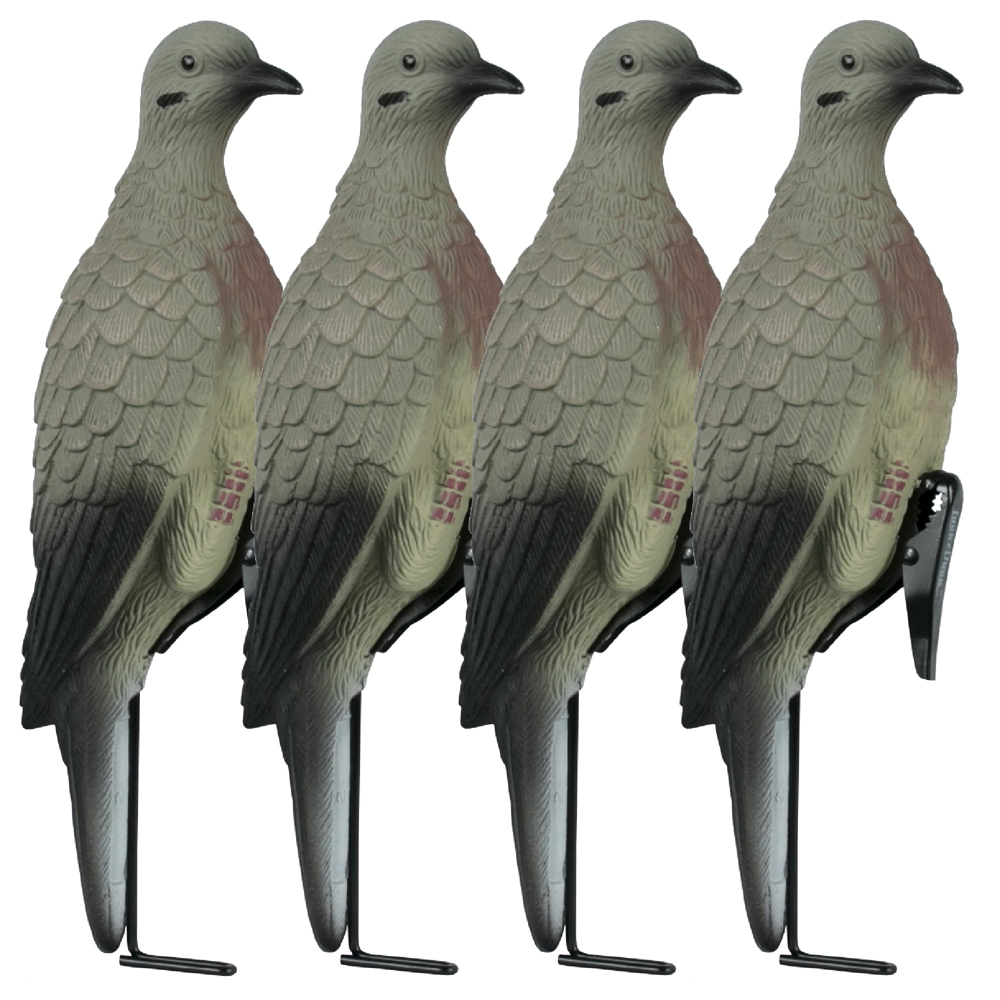 Lucky Duck Clip on Dove Decoys with Stake 4 Count