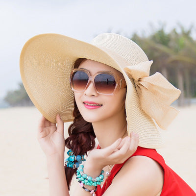 Beach Hat With Large Foldable Rim