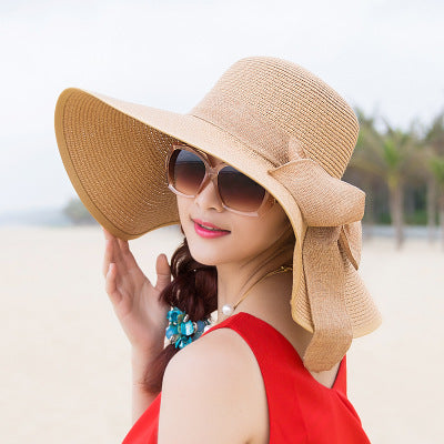 Beach Hat With Large Foldable Rim
