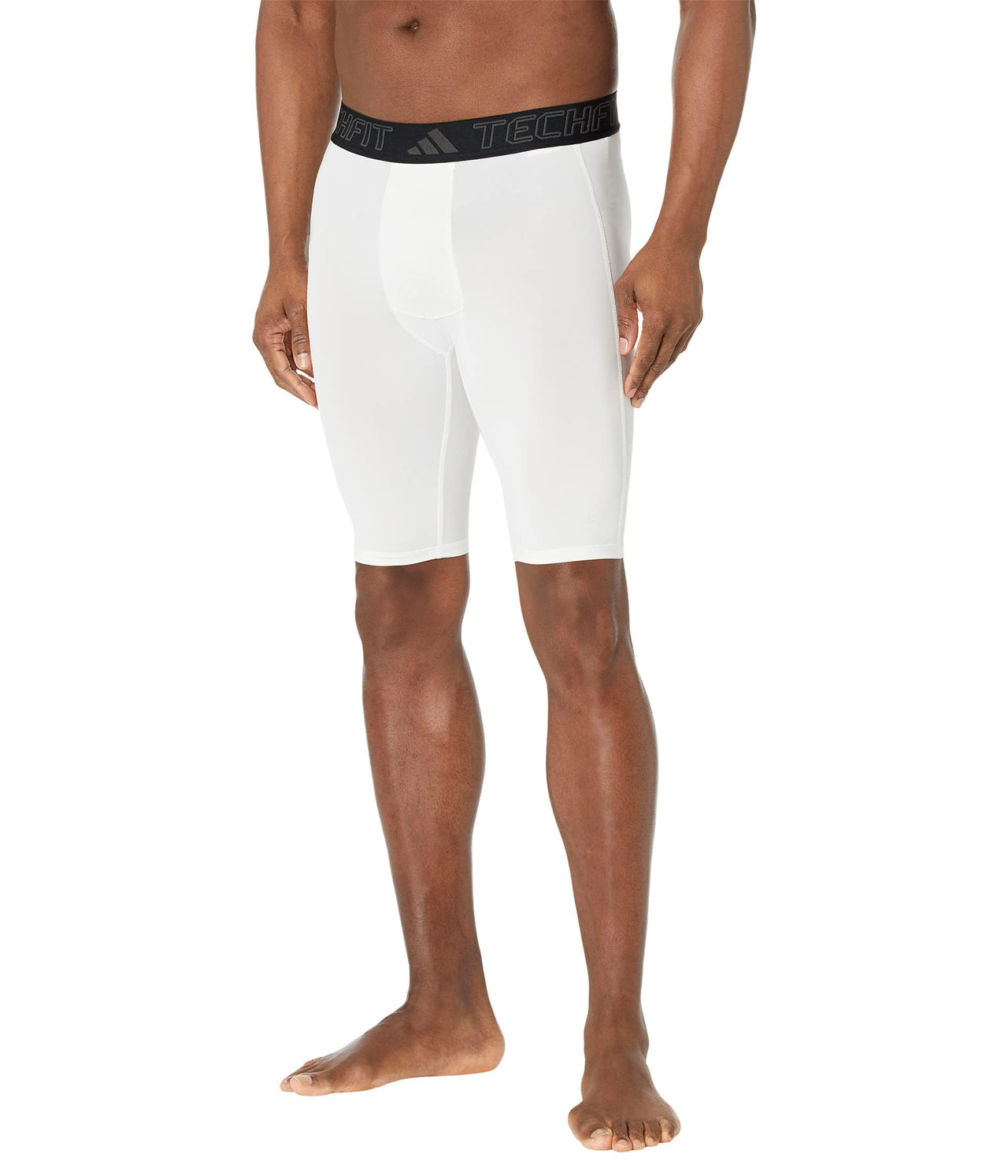 adidas Mens Techfit AEROREADY Training Short Tights White Small