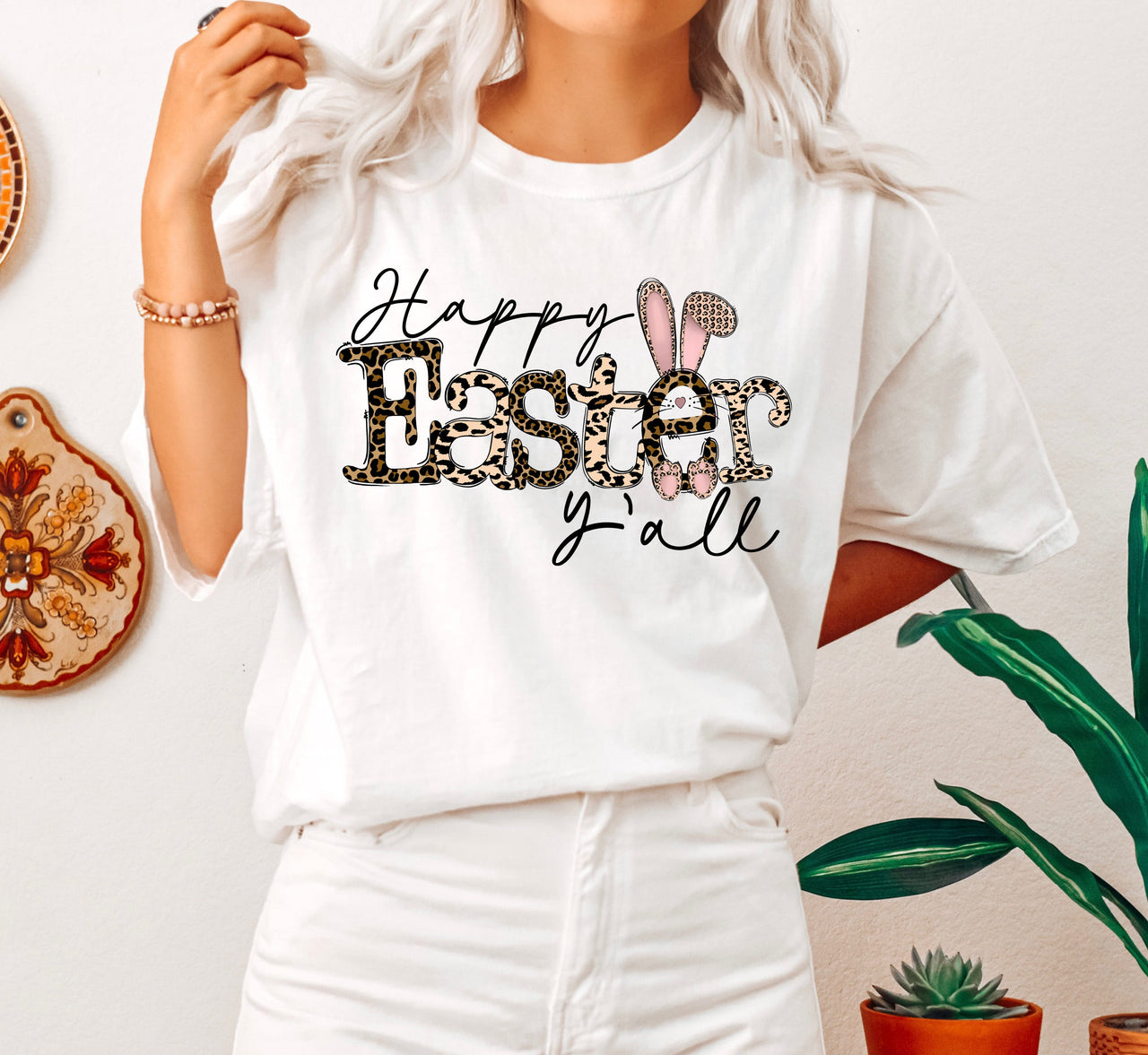 Happy Easter Y'all Comfort Colors Tee