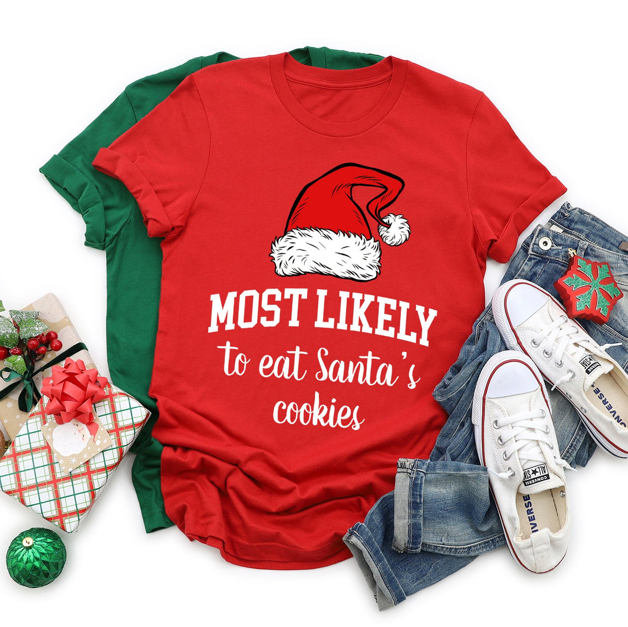 Most Likely To Christmas Family Holiday Memories And Cozy Gatherings Comfort Colors Tee