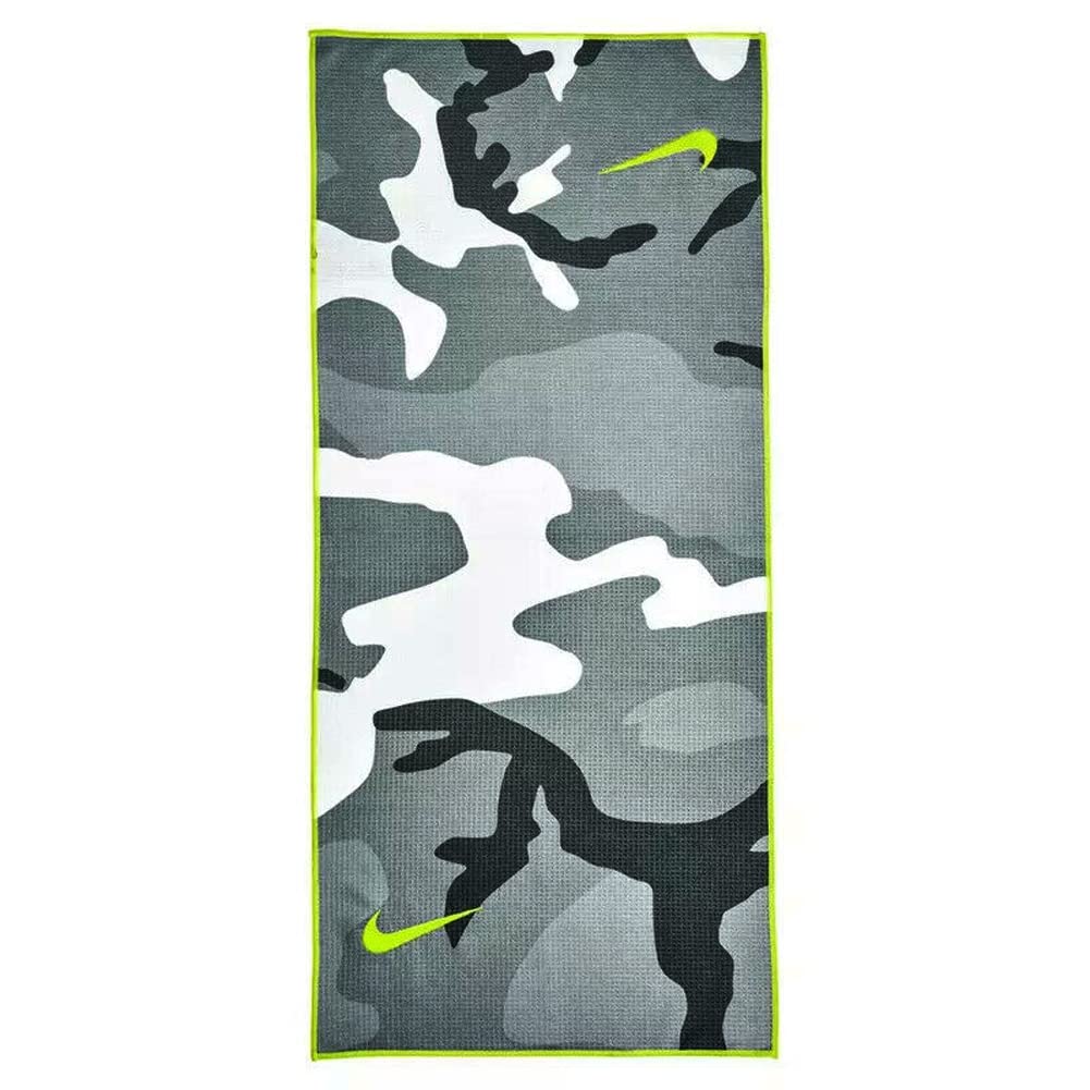 Nike Caddy Golf Towel Anthracite/Volt