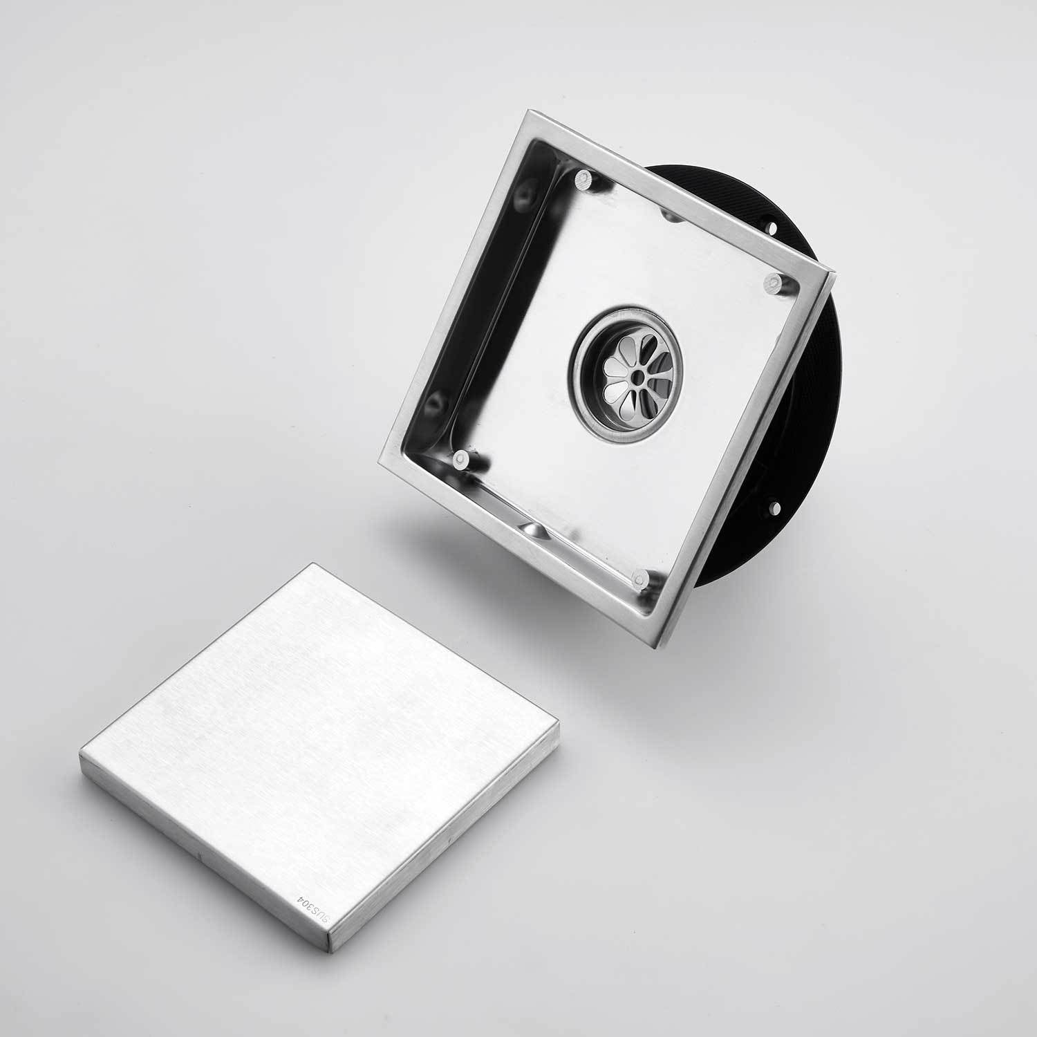 6 Inch Square Shower Floor Drain