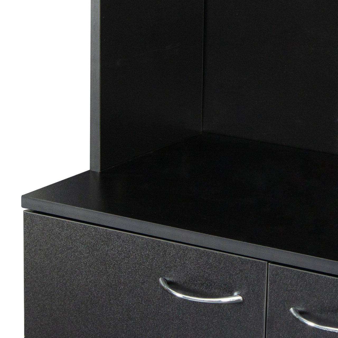 70.87' Tall Wardrobe& Kitchen Cabinet, with 6-Doors, 1-Open Shelves and 1-Drawer for bedroom,Black