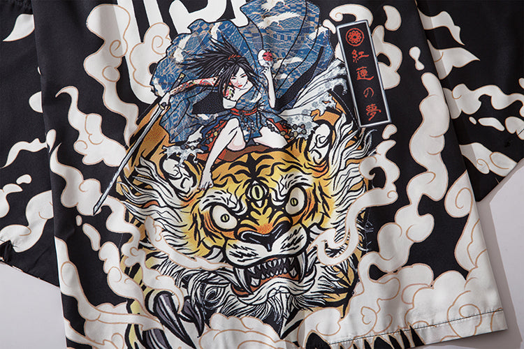 YC6038 Furious Tiger Kimono