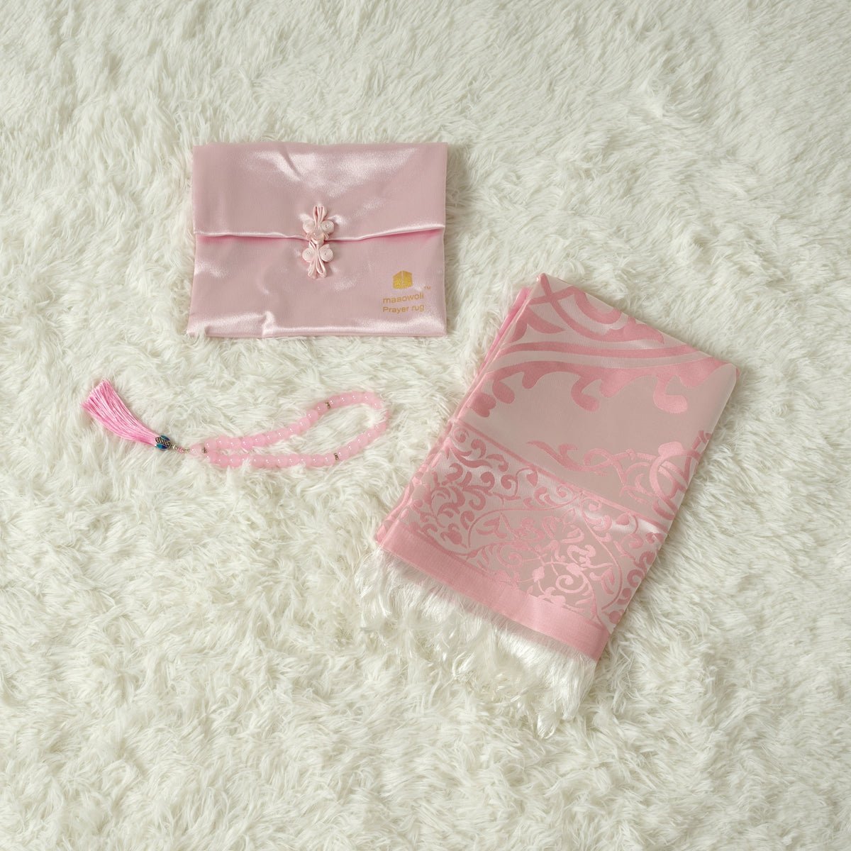 Eco-Friendly elegant Prayer Mat & Tasbeeh sets(MR066)