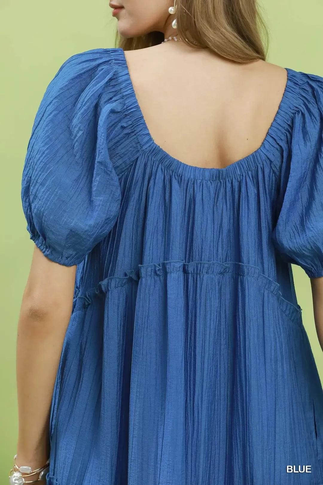 Umgee Textured Tiered Midi Dress