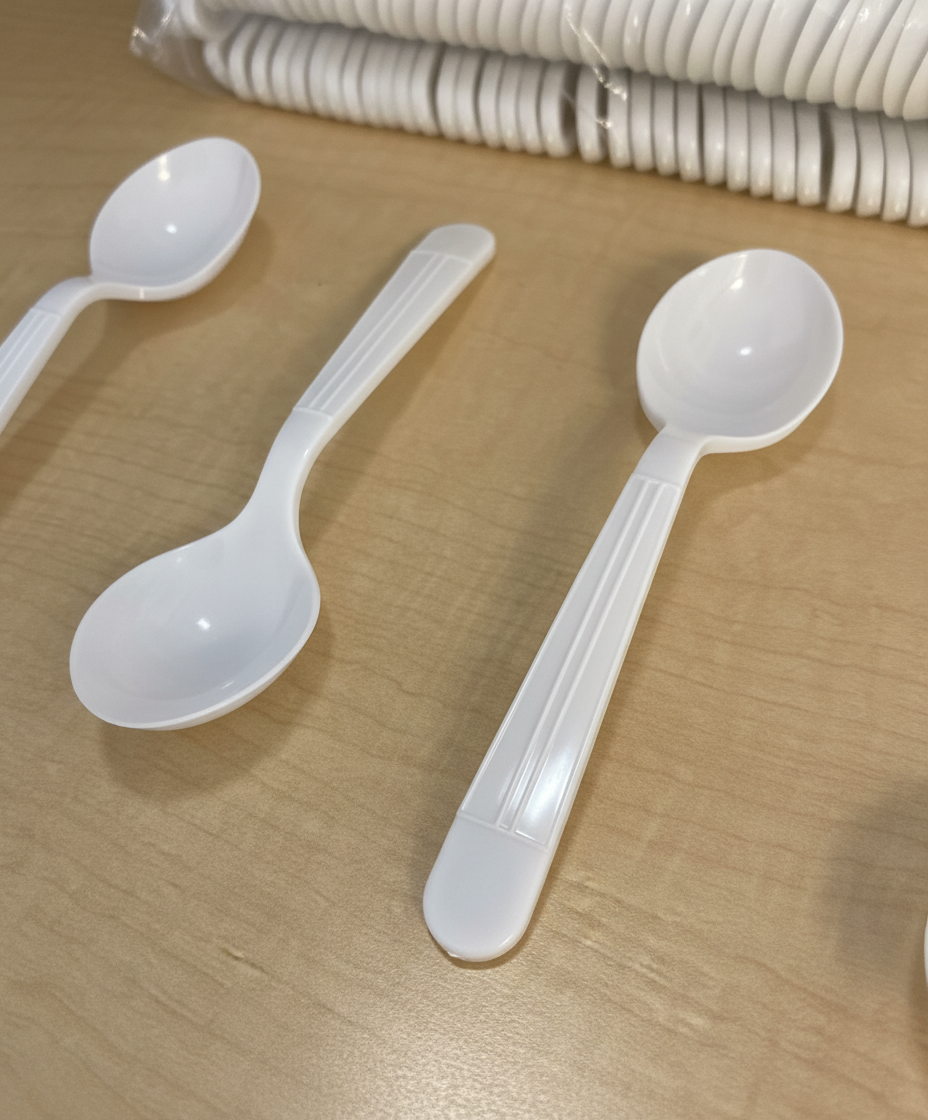 Royalty White X-Heavy Weight PP Soup Spoon, 10 Sleeves of 100 Soup Spoons (1000/cs)