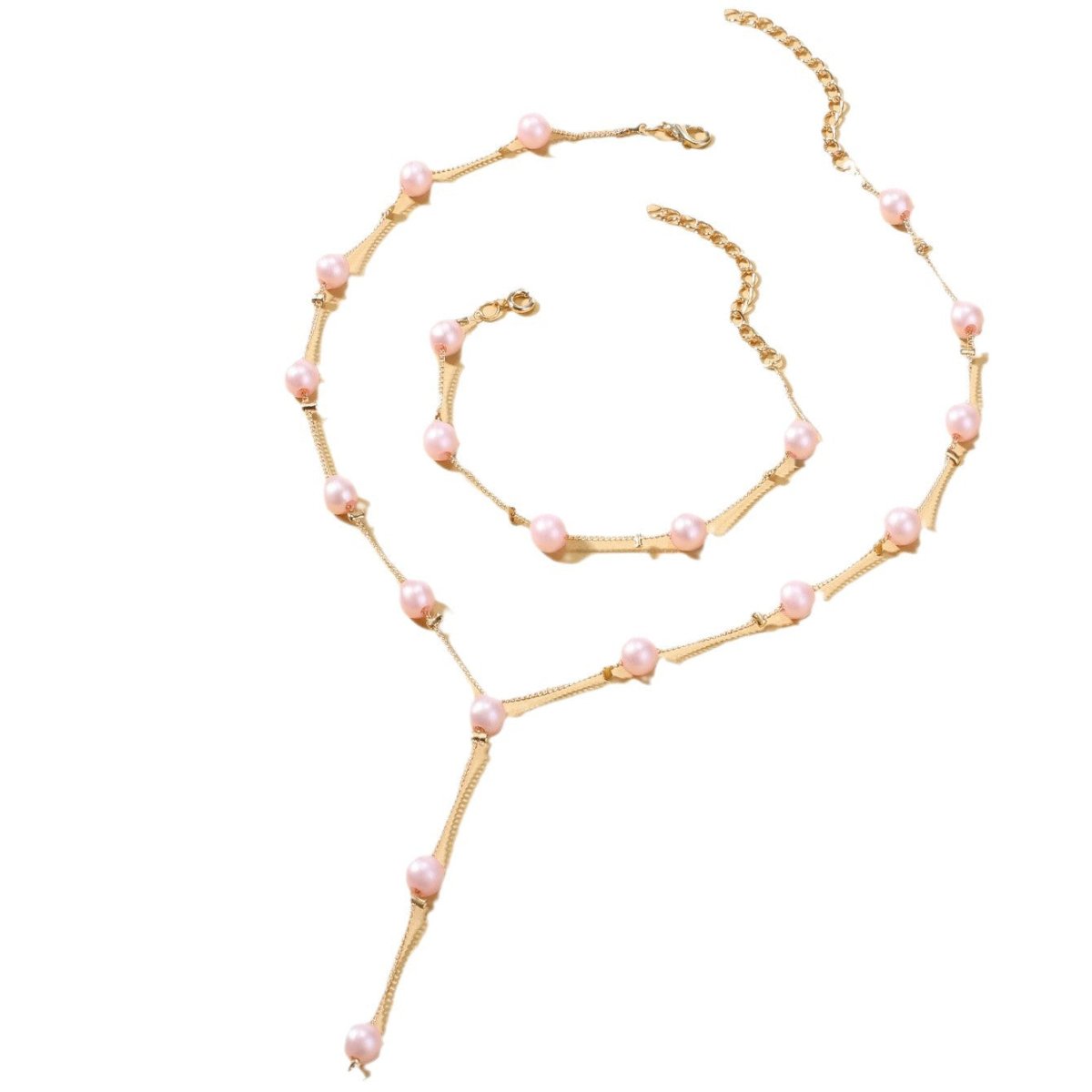Elegance Pearl Earrings & Necklace Ensemble (MAC313)