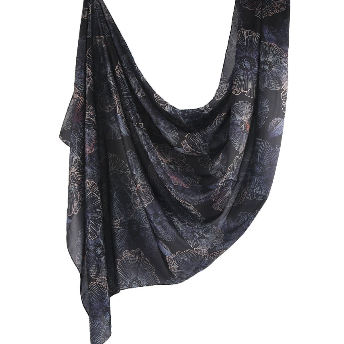 Elegance Satin Marble Print Hijab (MH172)