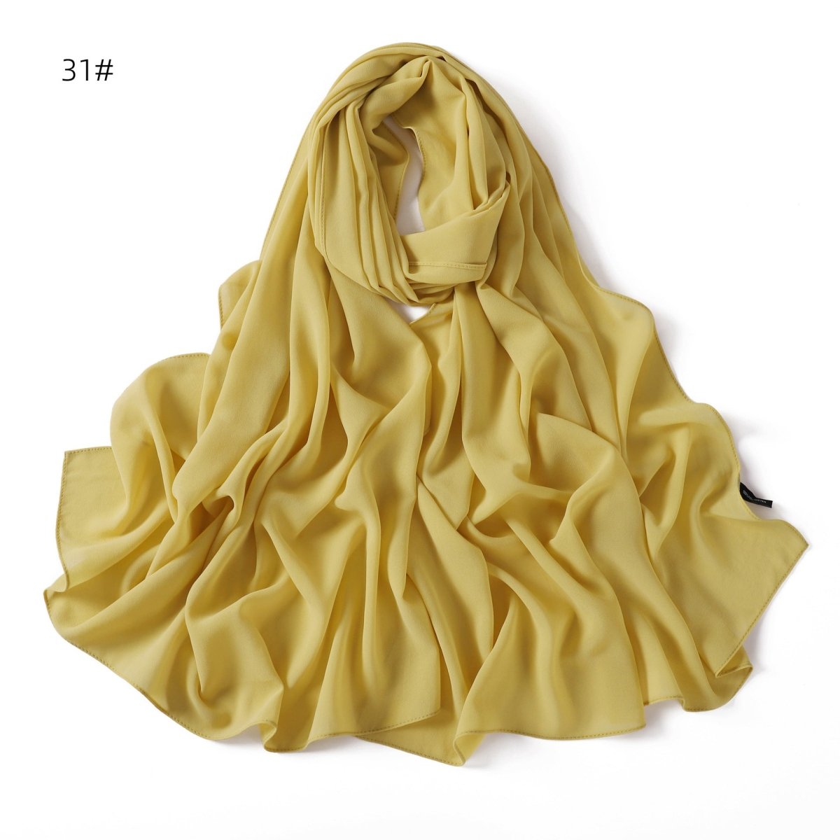 Elegant Chiffon Hijab Scarf - Refined Structure for Modest Wear (MH127)
