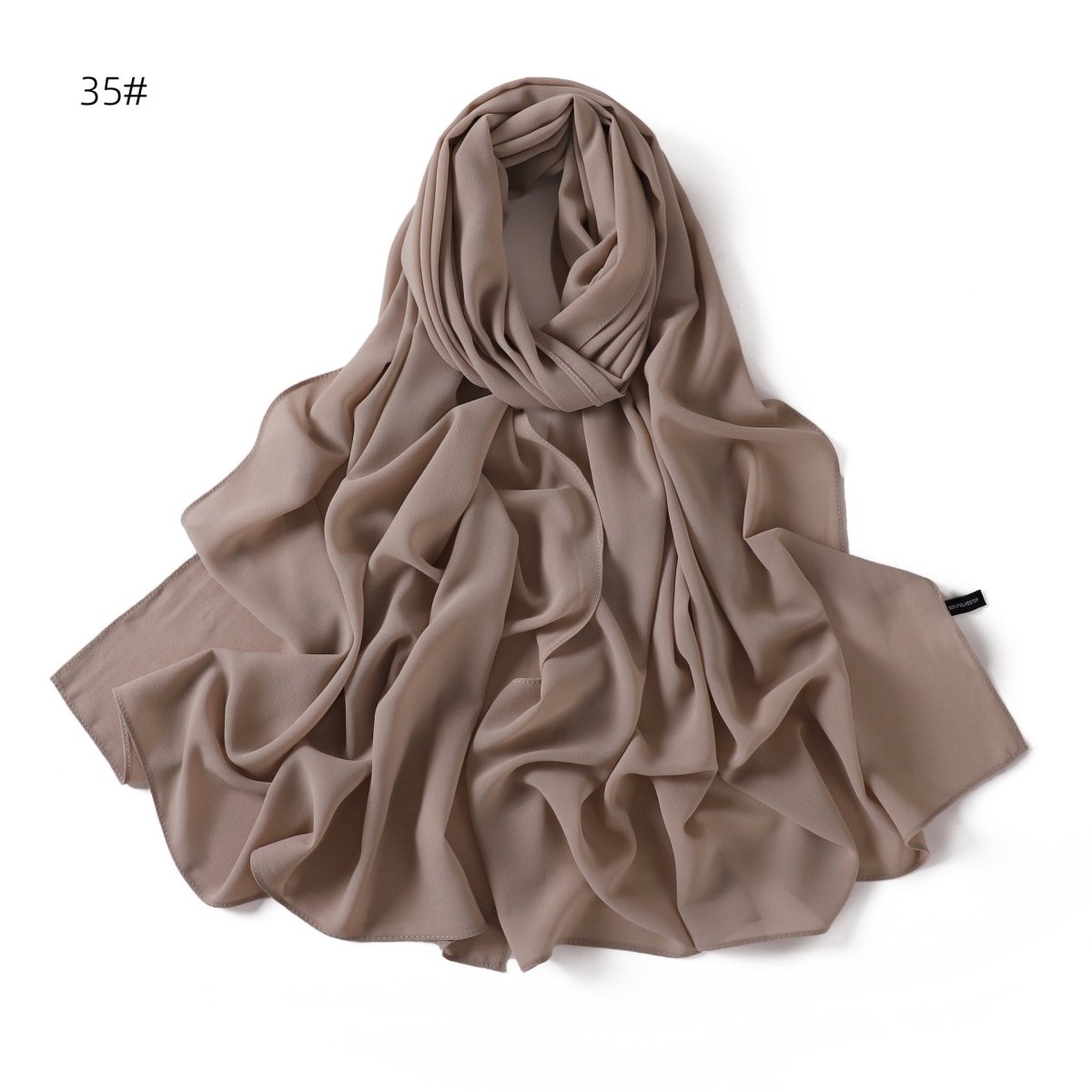 Elegant Chiffon Hijab Scarf - Refined Structure for Modest Wear (MH127)