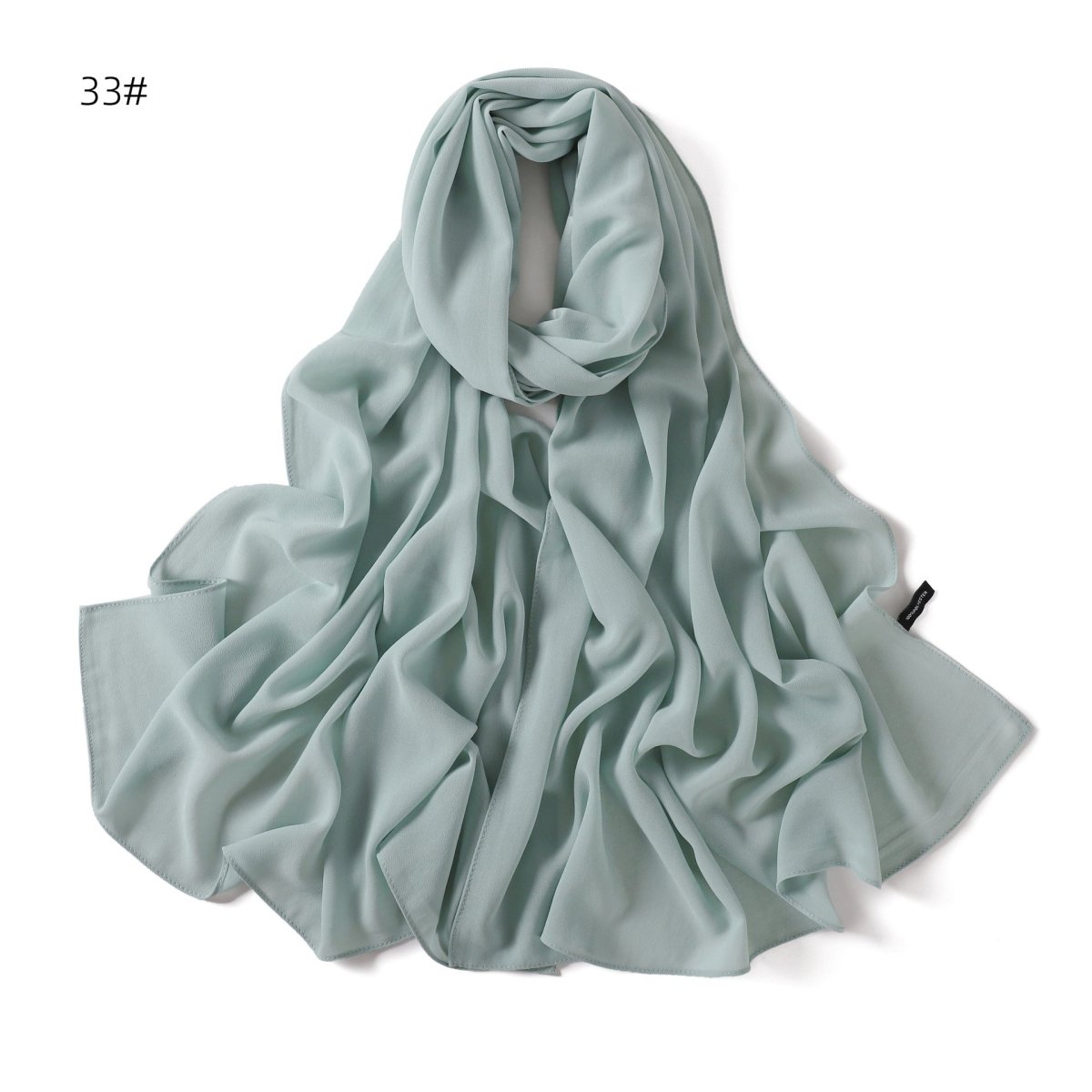 Elegant Chiffon Hijab Scarf - Refined Structure for Modest Wear (MH127)