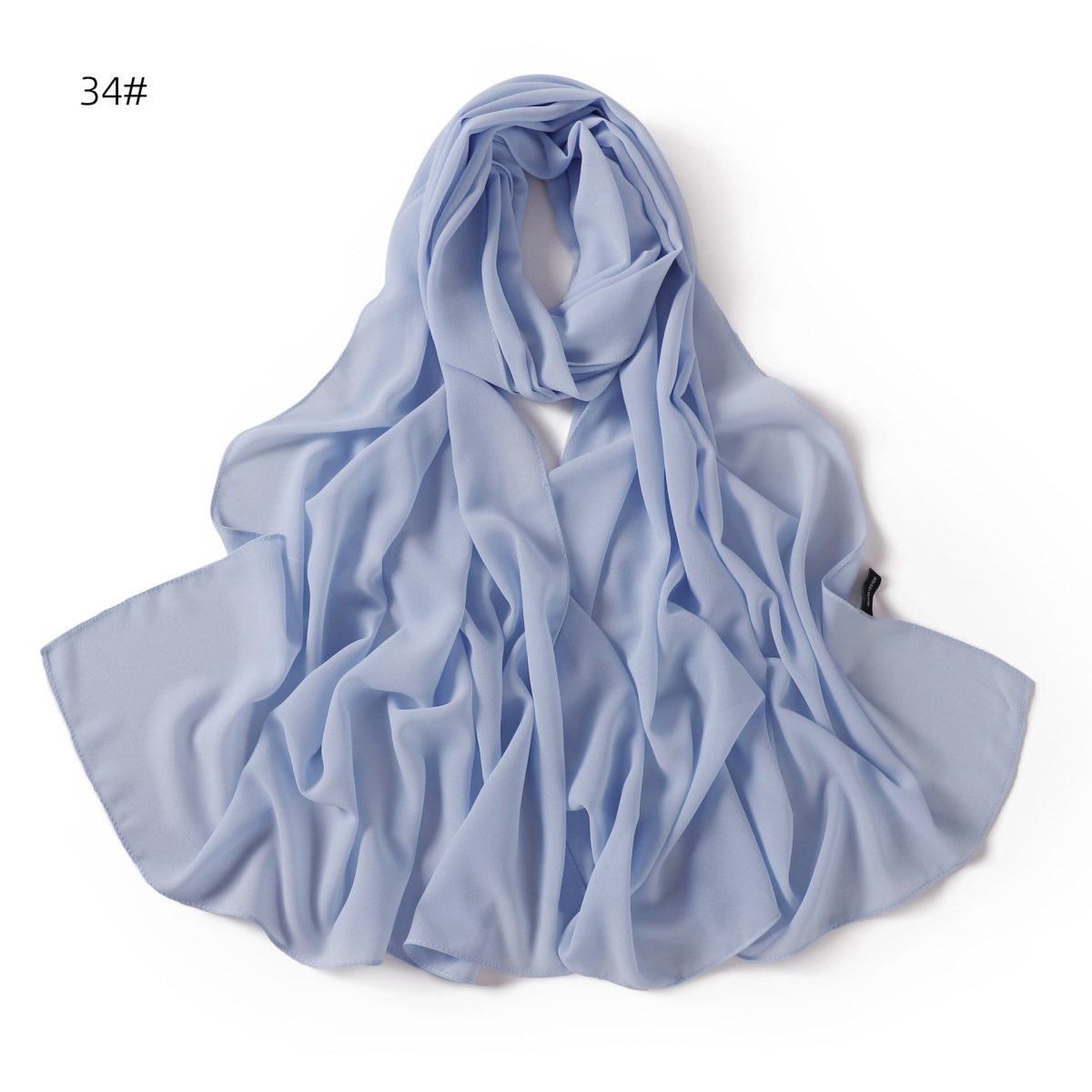 Elegant Chiffon Hijab Scarf - Refined Structure for Modest Wear (MH127)