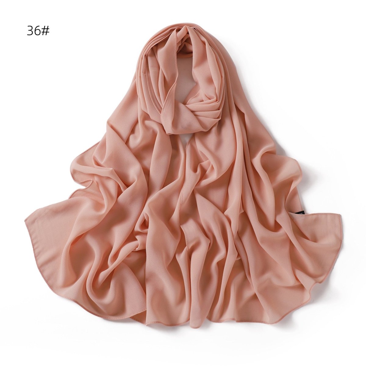 Elegant Chiffon Hijab Scarf - Refined Structure for Modest Wear (MH127)