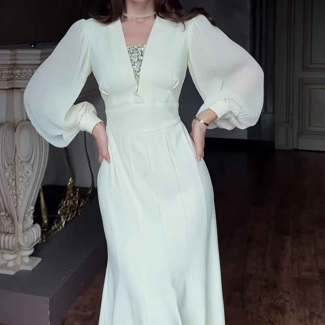 Elegant Empire Waist Formal Dress(MS340)