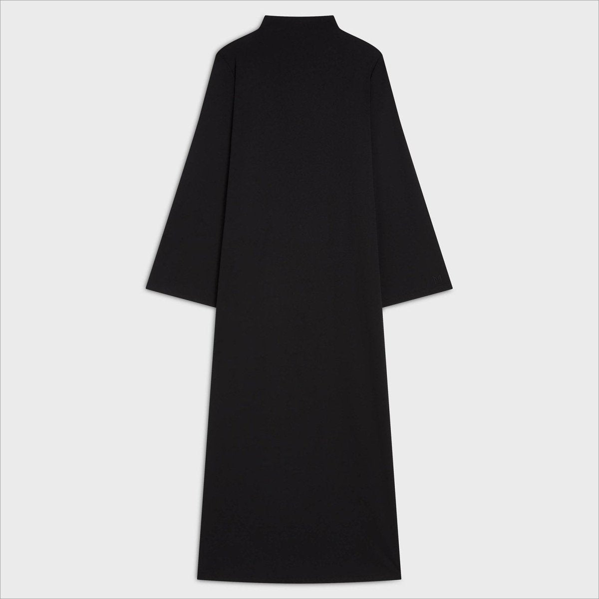 Elegant Half-Turtleneck Pullover Maxi Dress | Loose Fit Solid Color Dress with Hidden Pockets(MA313)