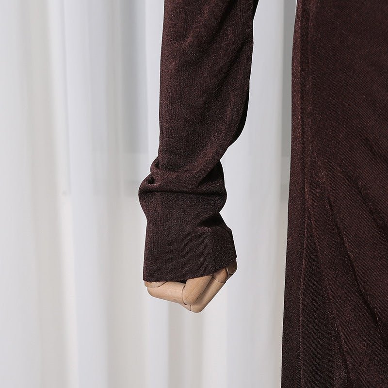 Elegant Long Sleeve Bodycon Gown(MS323)