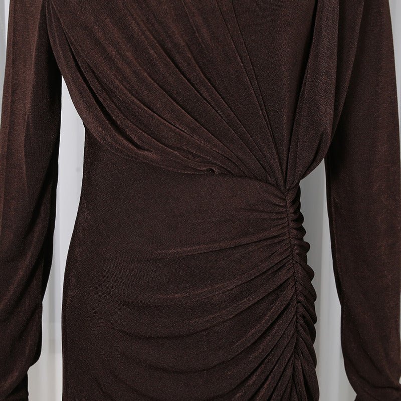 Elegant Long Sleeve Bodycon Gown(MS323)