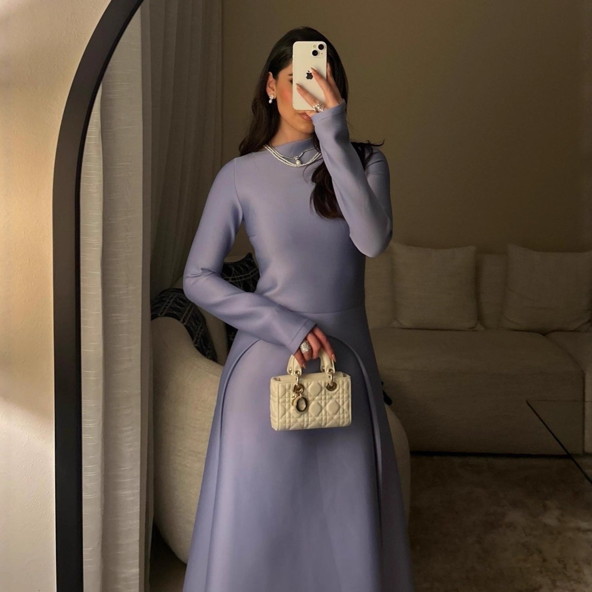 Elegant Long Sleeve Modest Gown(MS297)