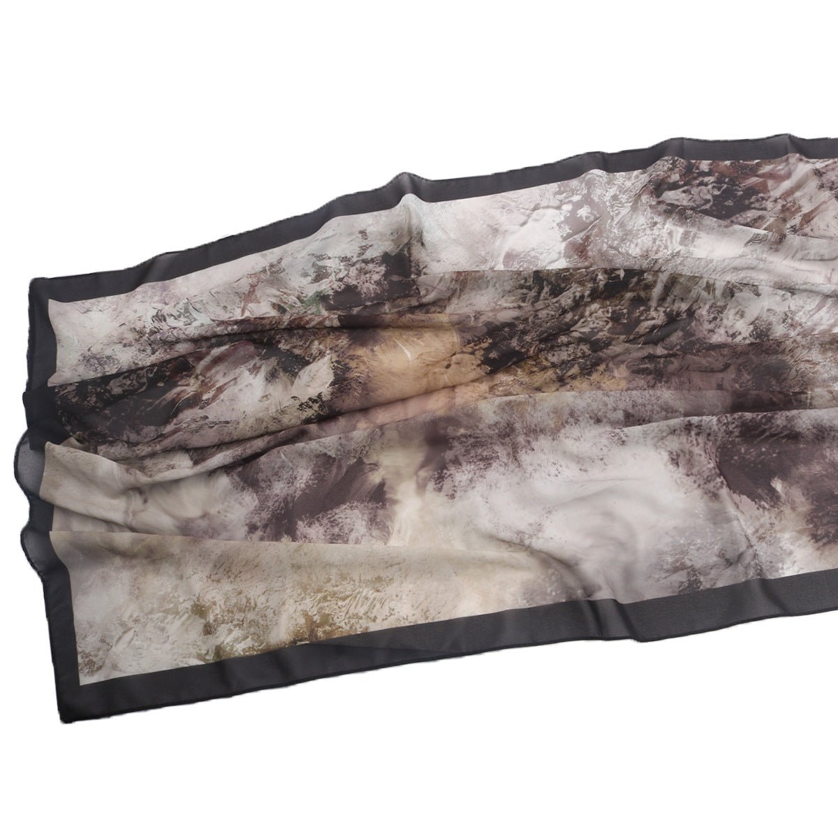 Elegant Printed Chiffon Hijab Scarf Bohemian Style Breathable Sun Protection Wrap (MH136)