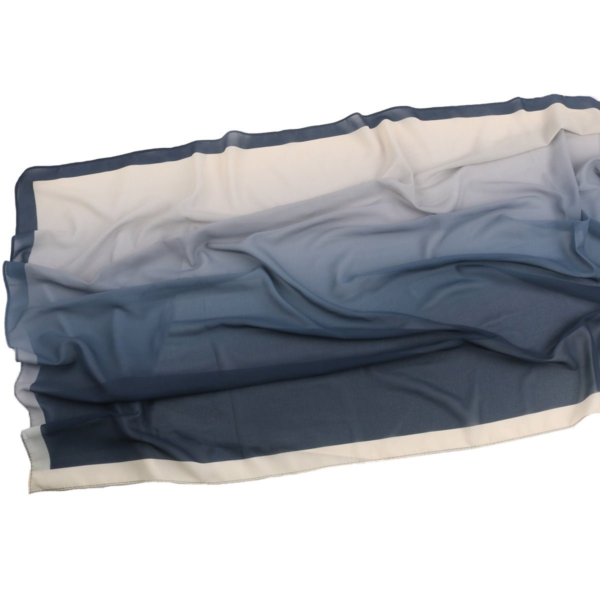 Elegant Printed Chiffon Hijab Scarf Bohemian Style Breathable Sun Protection Wrap (MH136)