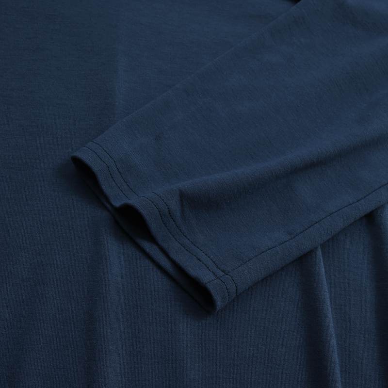 Elegant V-Neck Long Sleeve Maxi Dress | Loose Fit Dress with Hidden Pockets(MA314)