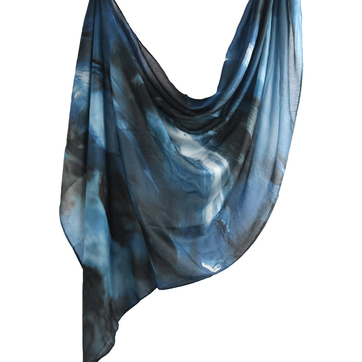 Elegant Watercolor Marble Print Headscarf Hijab (MH178)