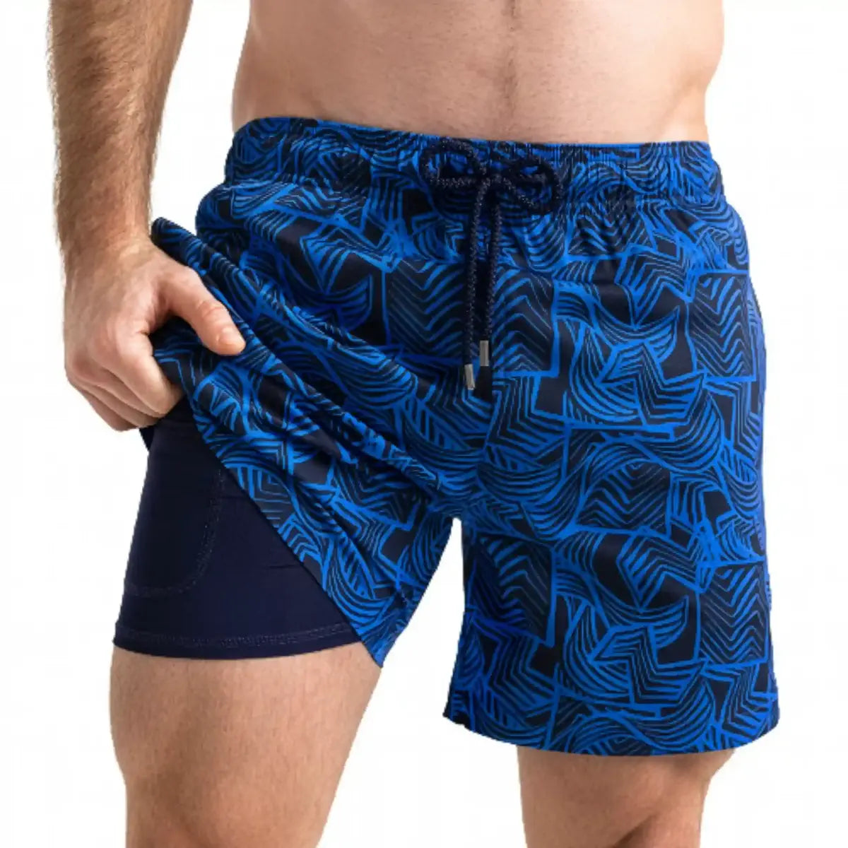 Men’s Premium Compression-Lined Hybrid Shorts – Enigma