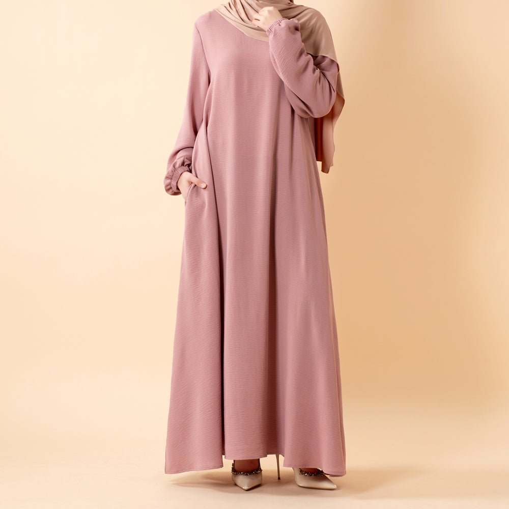 Essential Flow Crepe Maxi Dress with Pockets (MA385)
