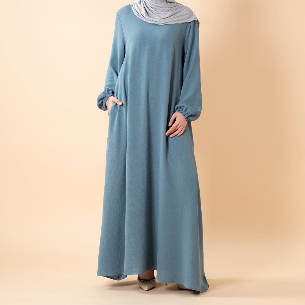 Essential Flow Crepe Maxi Dress with Pockets (MA385)