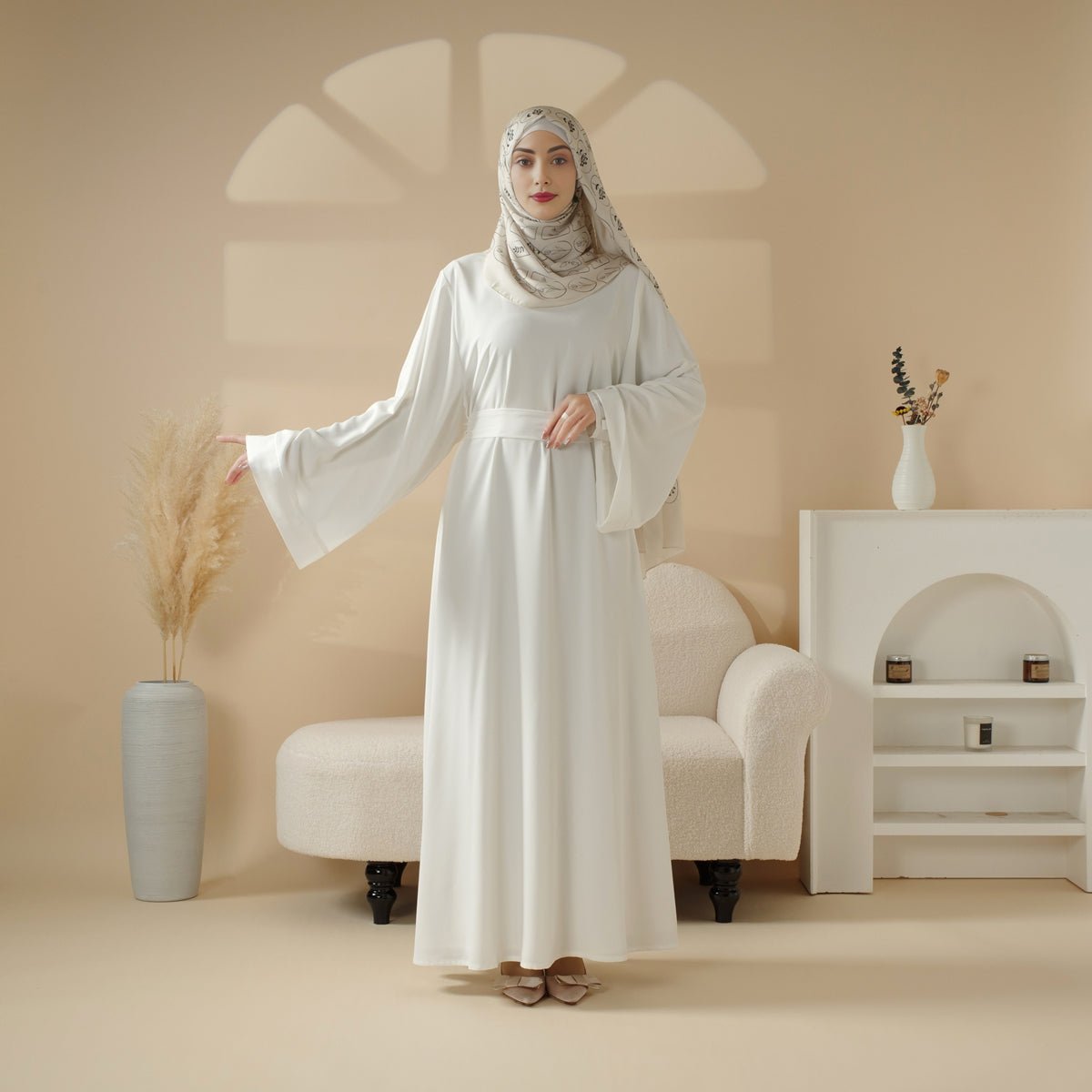 Essential Premium Loose Fit Abaya 2-Piece Set with Versatile Pockets (MA120)