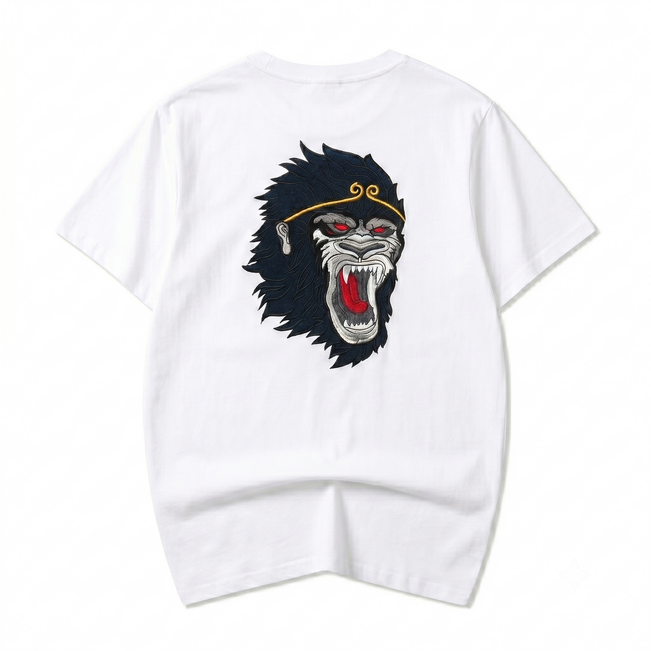 ET518 Raging Monkey Embroidered Tee