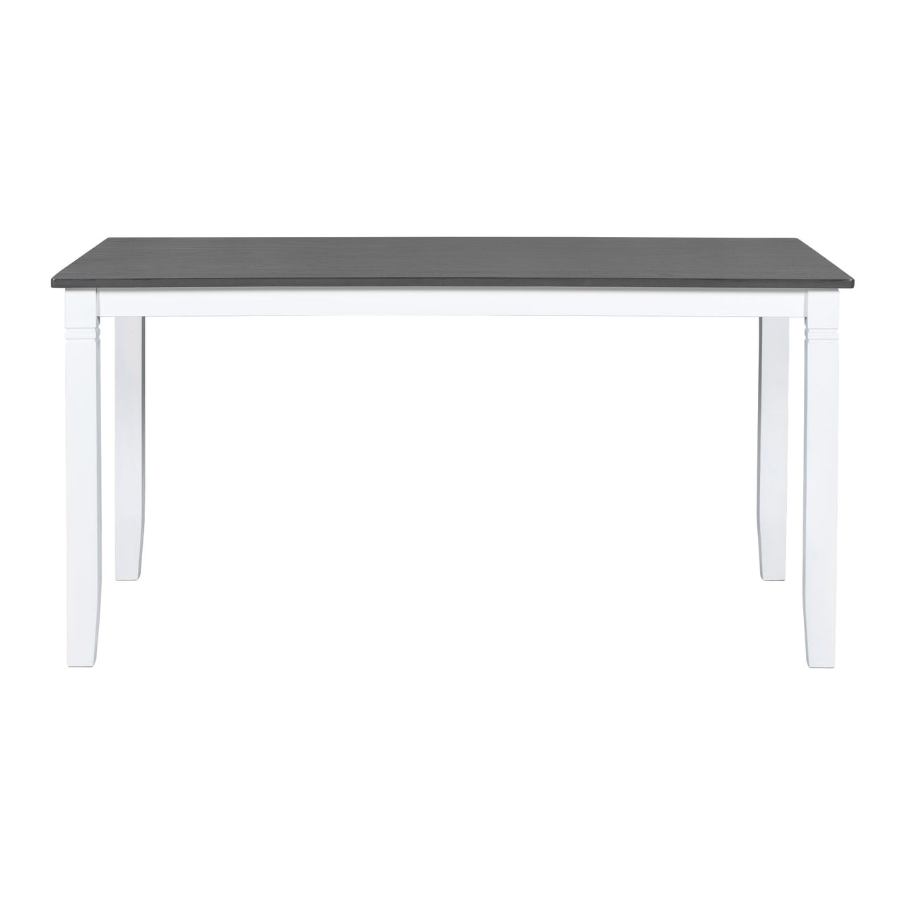 TOPMAX 6-Piece Wood Dining Table Set Kitchen Table Set with Upholstered Bench and 4 Dining Chairs, Farmhouse Style,Gray+White (old sku: SP000003AAK)