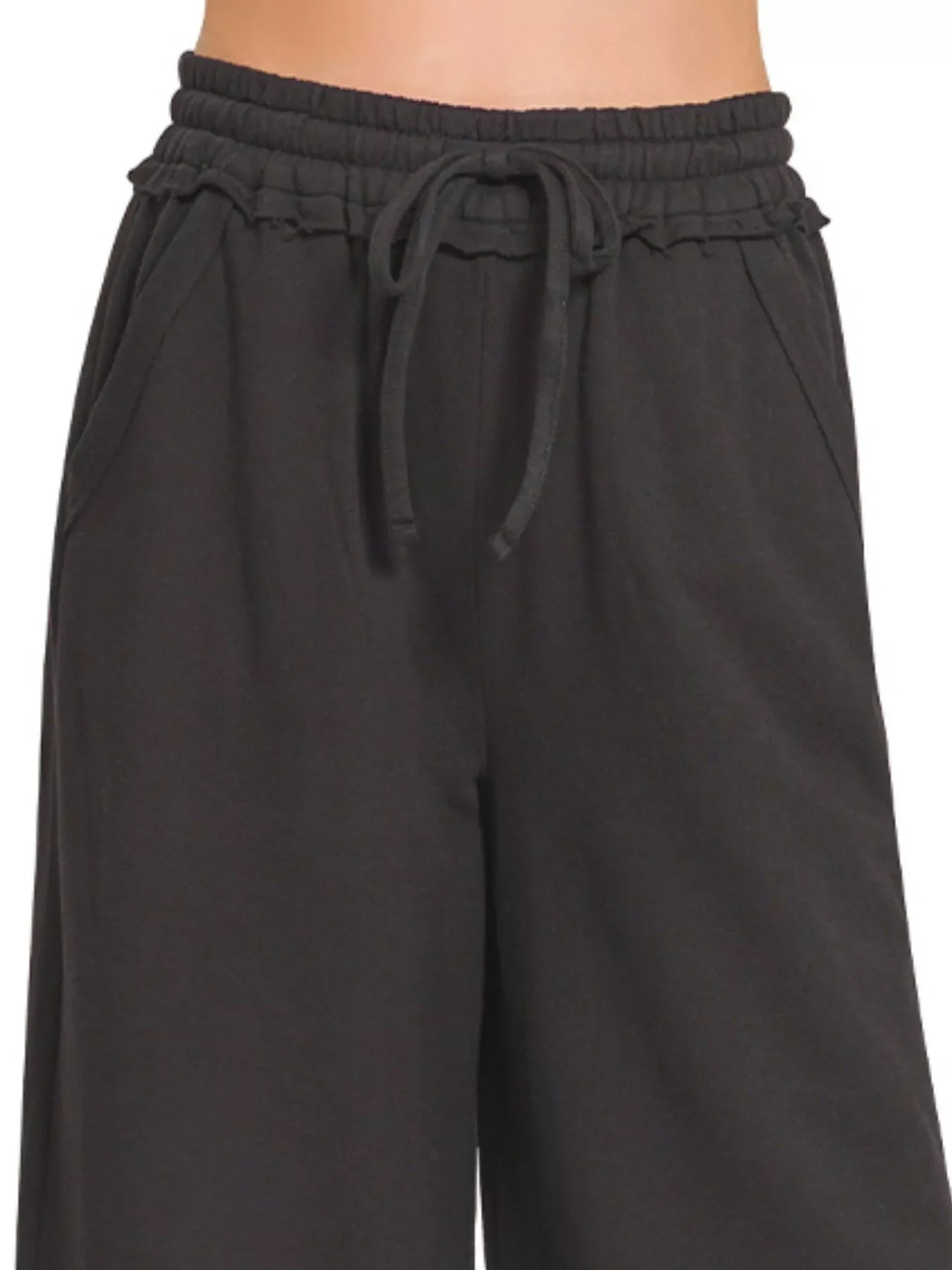 Zenana French Terry Wide Leg Sweatpants