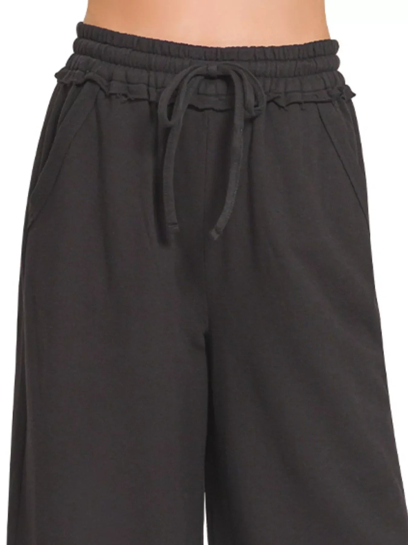 Zenana French Terry Wide Leg Sweatpants