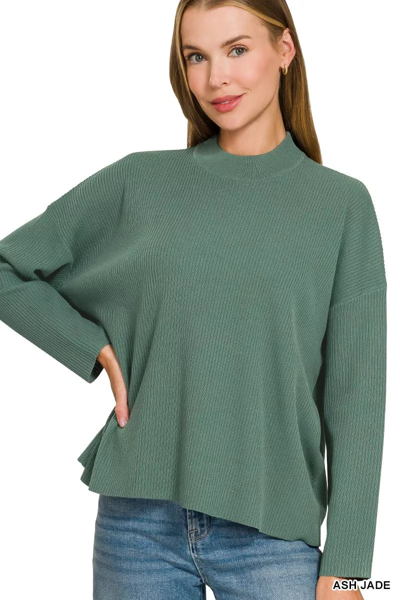Zenana Viscose Sweater Top & Pants Set