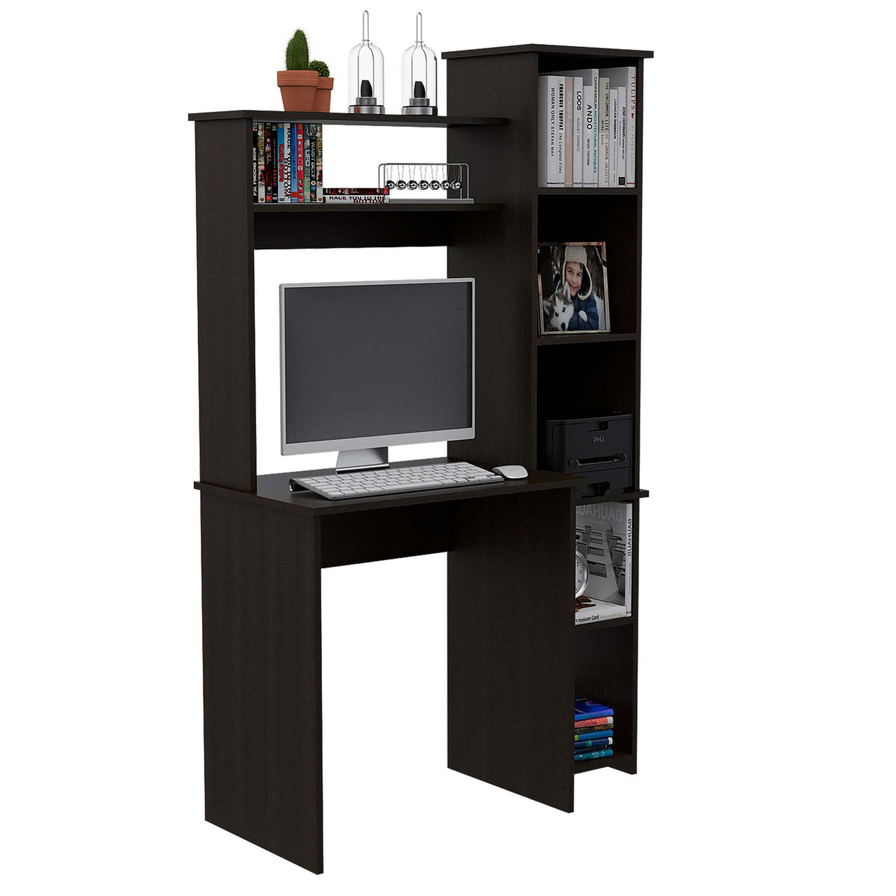 Nashville Writing Desk, Six Shelves