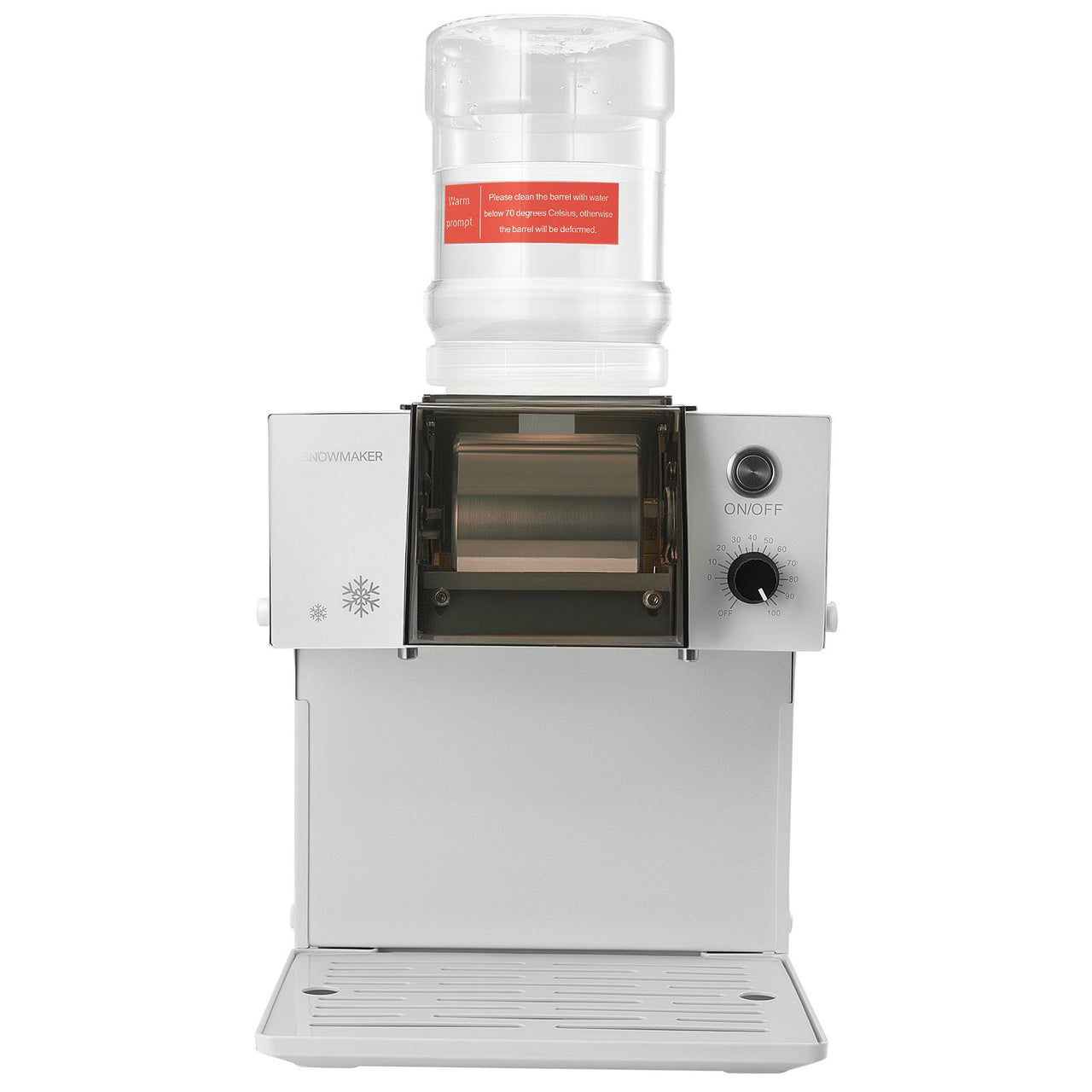 Snowflake Ice Machine, 132LBS/24H Snowflake Ice Maker, Ice-Shaver Machine with Stainless Steel Blade, Electric Snow Cone Maker with 0.48Gal Tank, 90S Fast Pre-Cooling, for Home & Small Gathering